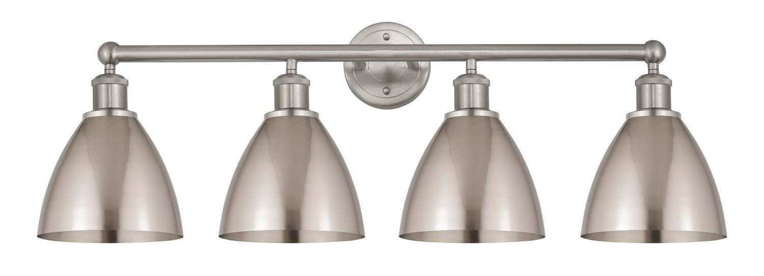 Innovations 616-4W-SN-MBD-75-SN Four Light Bath Vanity, Brushed Satin Nickel