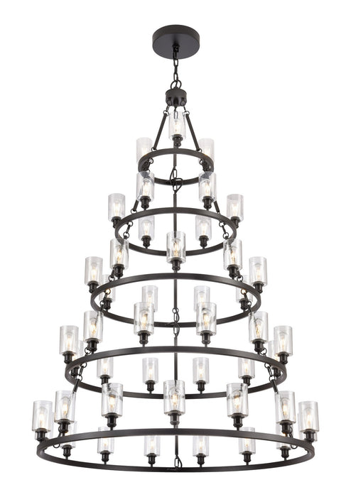 Innovations 8203456-BK-G804 45 Light Chandelier, Matte Black