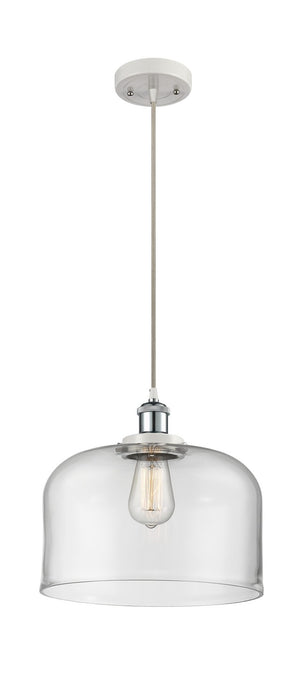 Innovations 916-1P-WPC-G72-L One Light Mini Pendant, White Polished Chrome