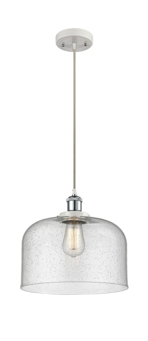 Innovations 916-1P-WPC-G74-L One Light Mini Pendant, White Polished Chrome