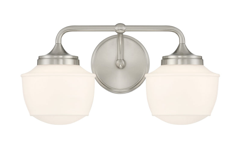 Minka-Lavery 2572-84 Two Light Bath Vanity, Brushed Nickel