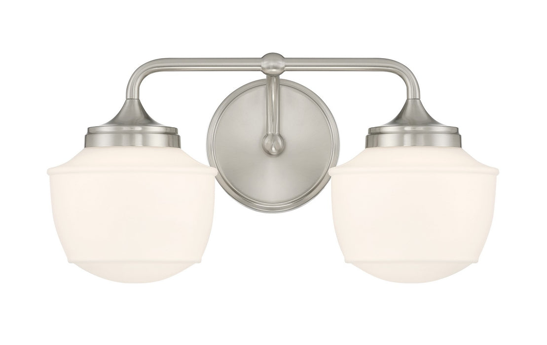 Minka-Lavery 2572-84 Two Light Bath Vanity, Brushed Nickel