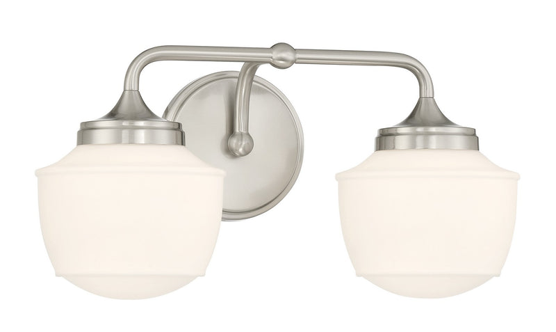 Minka-Lavery 2572-84 Two Light Bath Vanity, Brushed Nickel