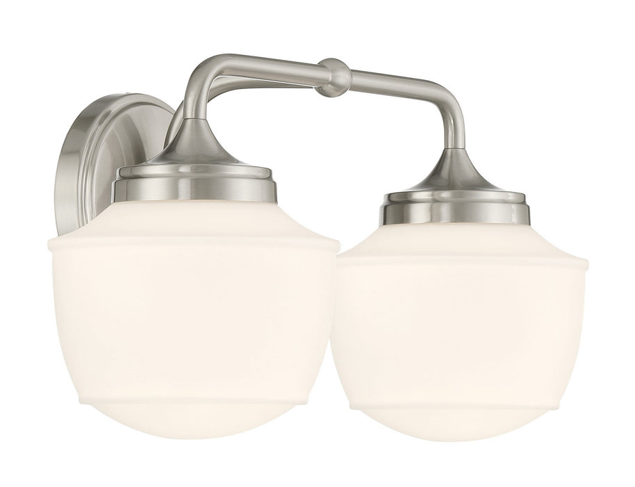 Minka-Lavery 2572-84 Two Light Bath Vanity, Brushed Nickel