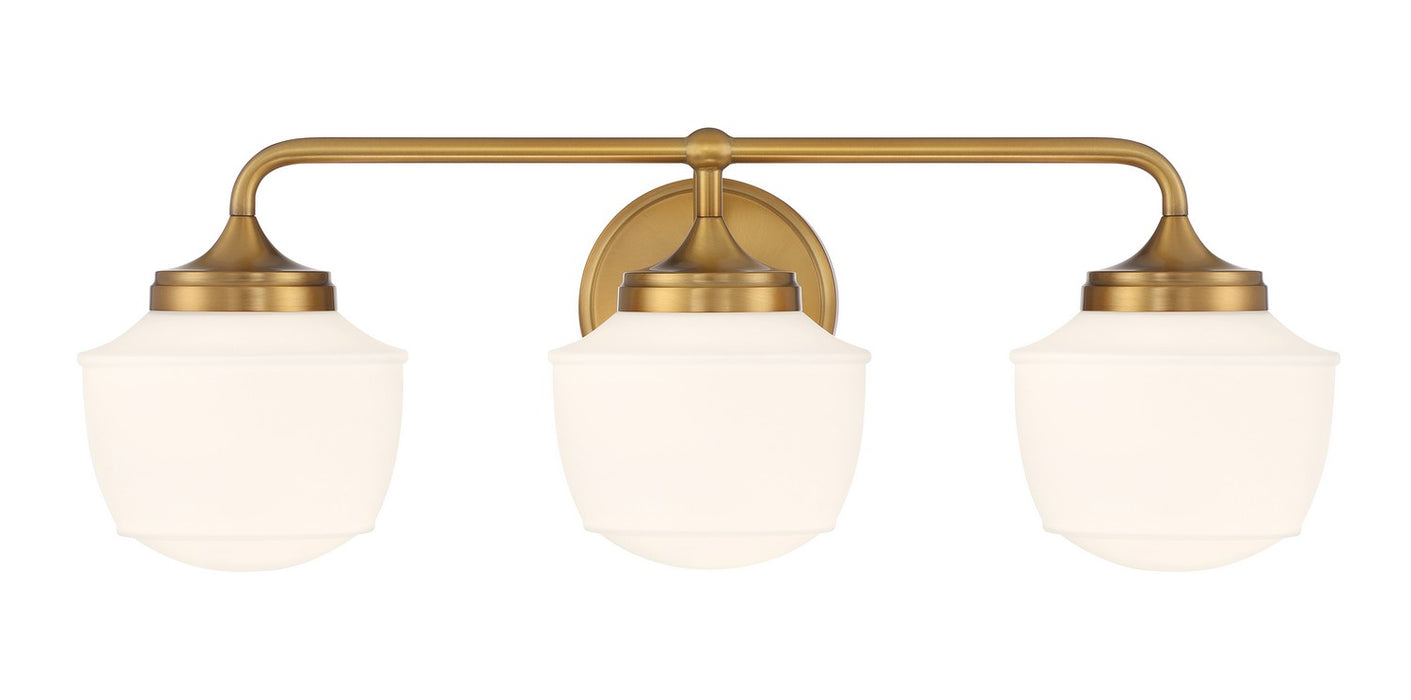 Minka-Lavery 2573-575 Three Light Bath Vanity, Antique Noble Brass