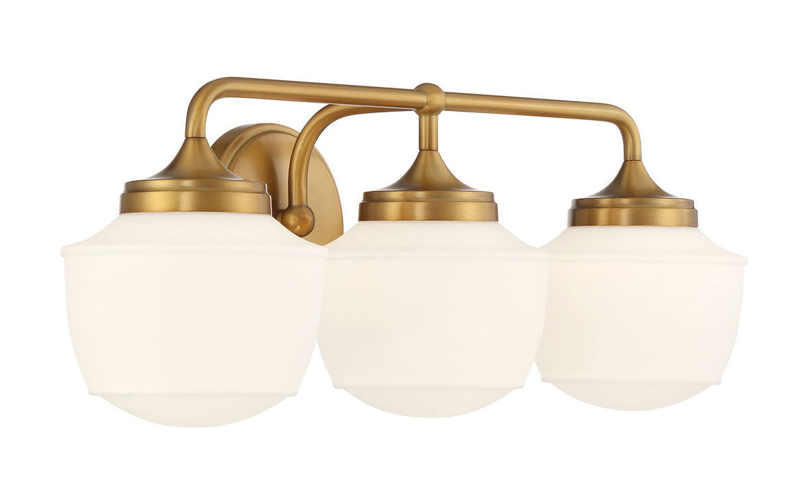 Minka-Lavery 2573-575 Three Light Bath Vanity, Antique Noble Brass