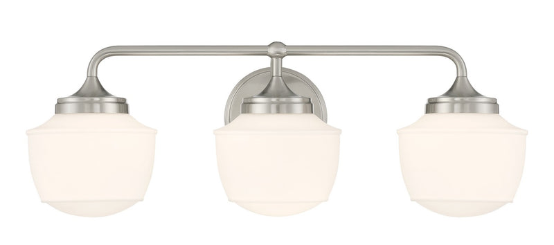 Minka-Lavery 2573-84 Three Light Bath Vanity, Brushed Nickel
