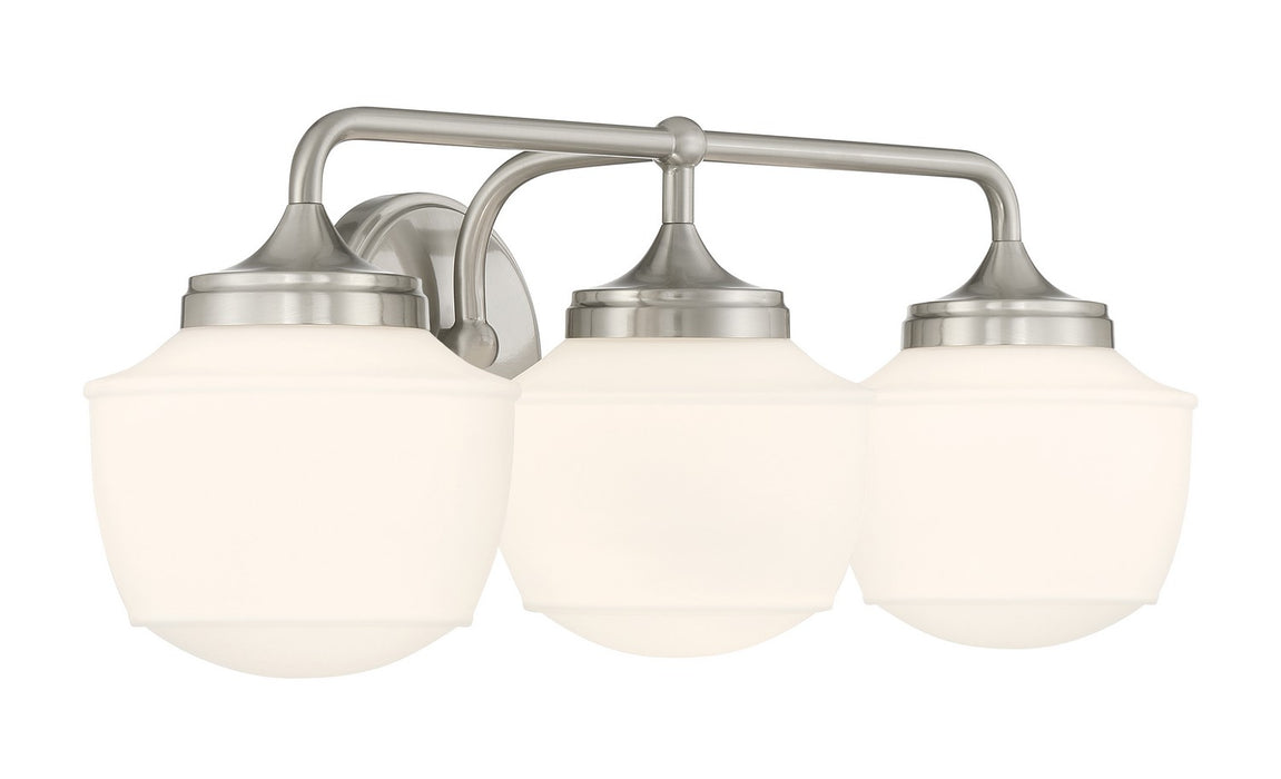 Minka-Lavery 2573-84 Three Light Bath Vanity, Brushed Nickel
