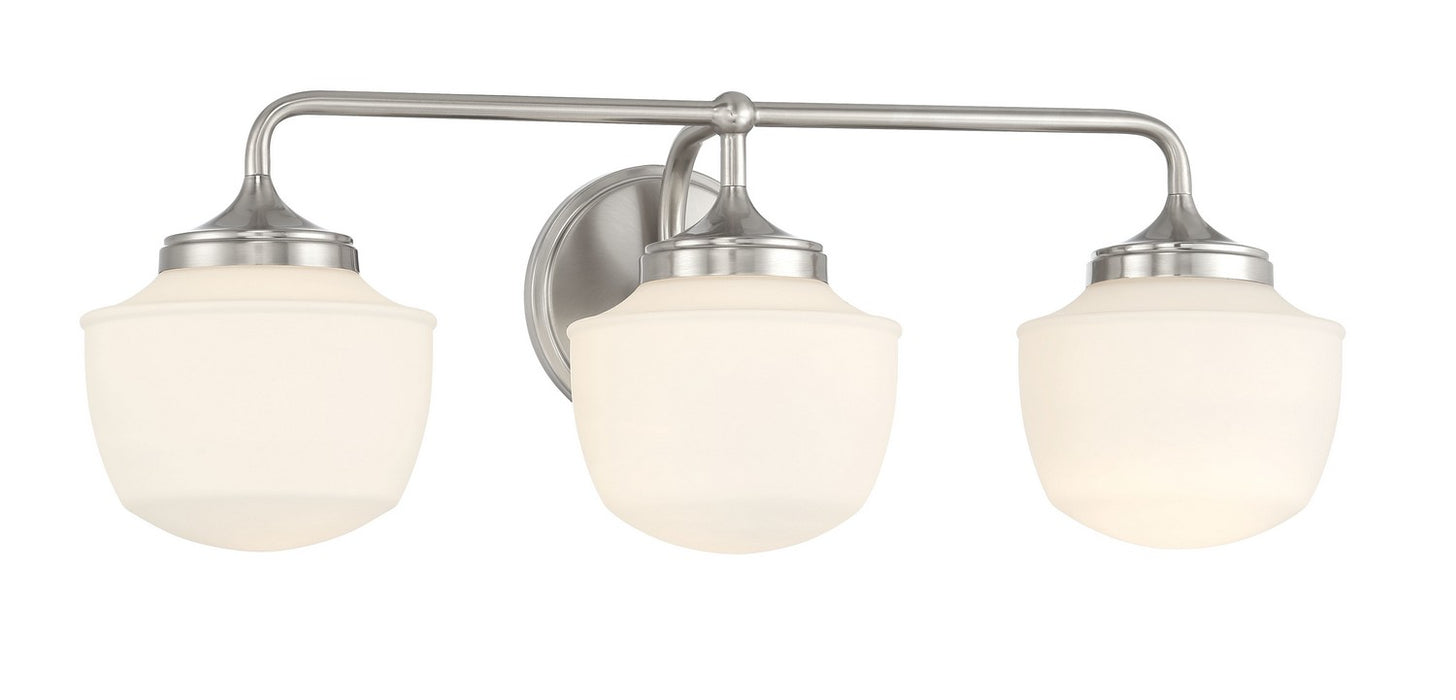 Minka-Lavery 2573-84 Three Light Bath Vanity, Brushed Nickel