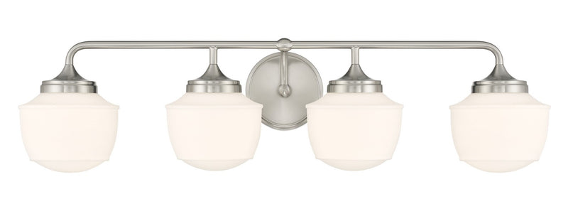 Minka-Lavery 2574-84 Four Light Bath Vanity, Brushed Nickel