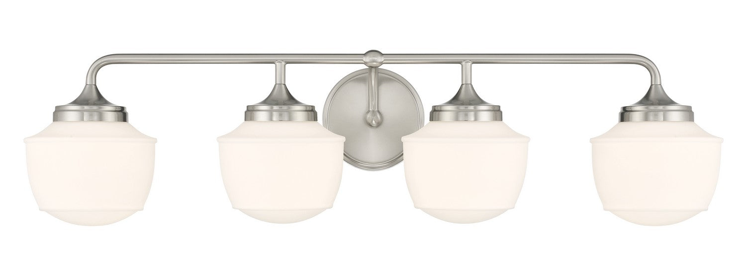 Minka-Lavery 2574-84 Four Light Bath Vanity, Brushed Nickel