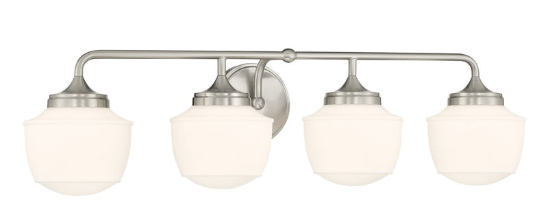 Minka-Lavery 2574-84 Four Light Bath Vanity, Brushed Nickel