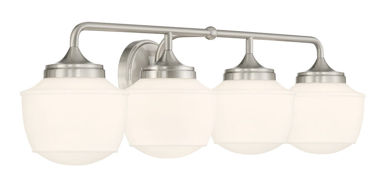 Minka-Lavery 2574-84 Four Light Bath Vanity, Brushed Nickel