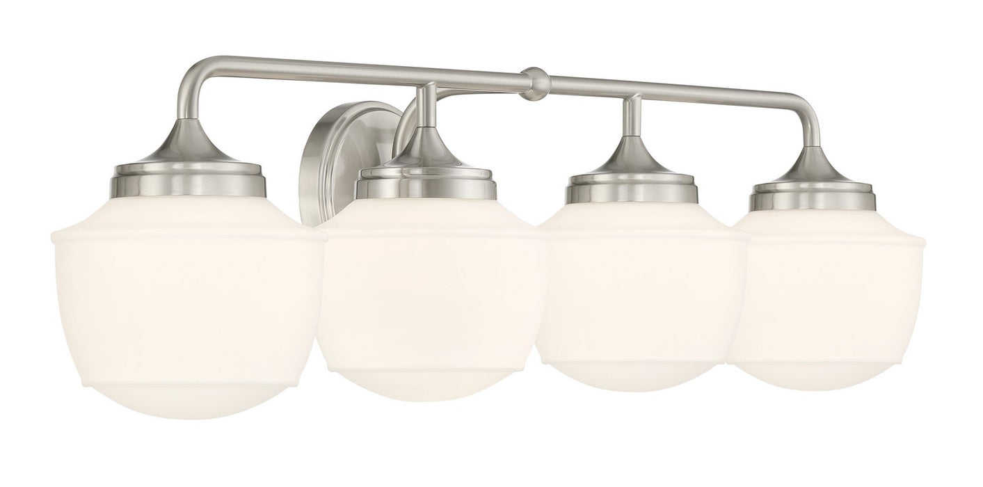 Minka-Lavery 2574-84 Four Light Bath Vanity, Brushed Nickel