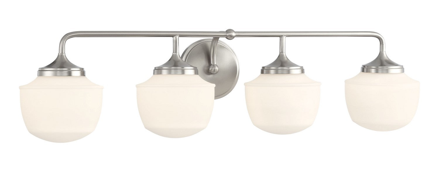 Minka-Lavery 2574-84 Four Light Bath Vanity, Brushed Nickel