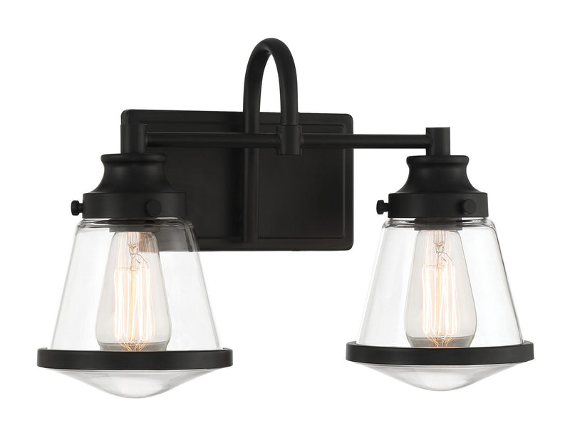 Minka-Lavery 2582-66A Two Light Bath Vanity, Coal
