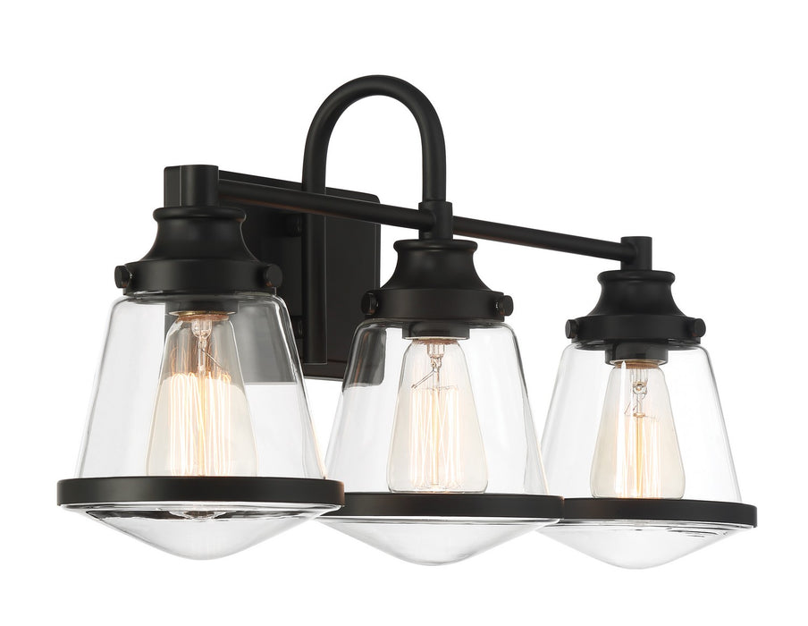 Minka-Lavery 2583-66A Three Light Bath Vanity, Coal