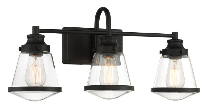 Minka-Lavery 2583-66A Three Light Bath Vanity, Coal
