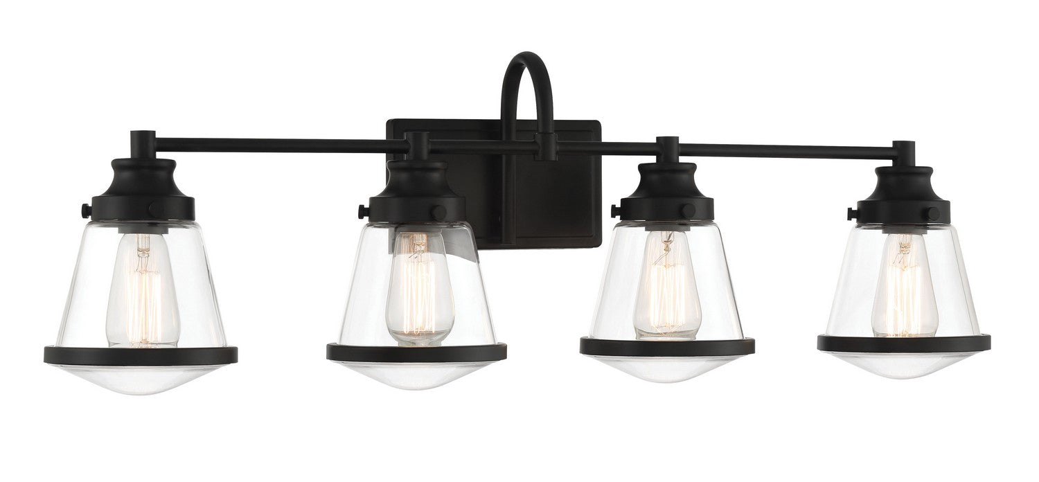 Minka-Lavery 2584-66A Four Light Bath Vanity, Coal