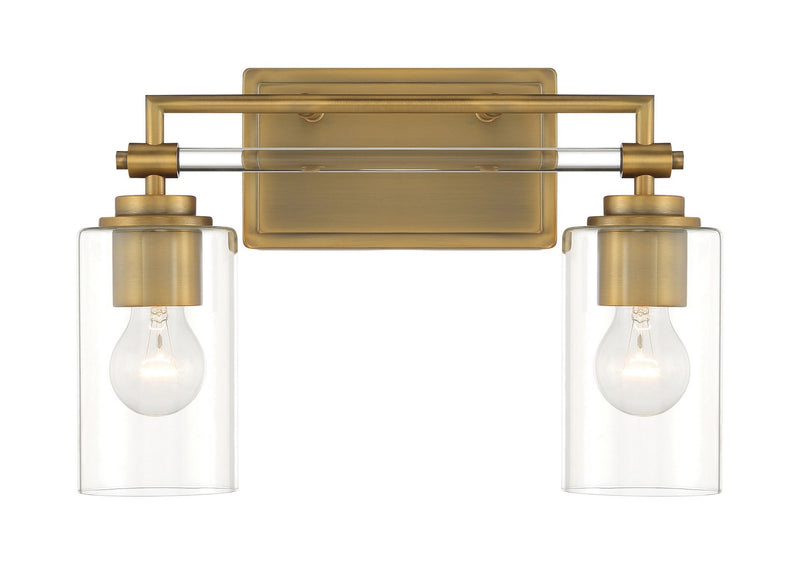 Minka-Lavery 2642-575 Two Light Bath Vanity, Antique Noble Brass