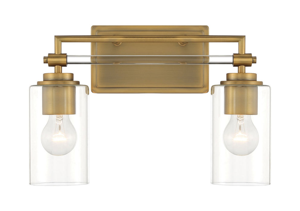 Minka-Lavery 2642-575 Two Light Bath Vanity, Antique Noble Brass