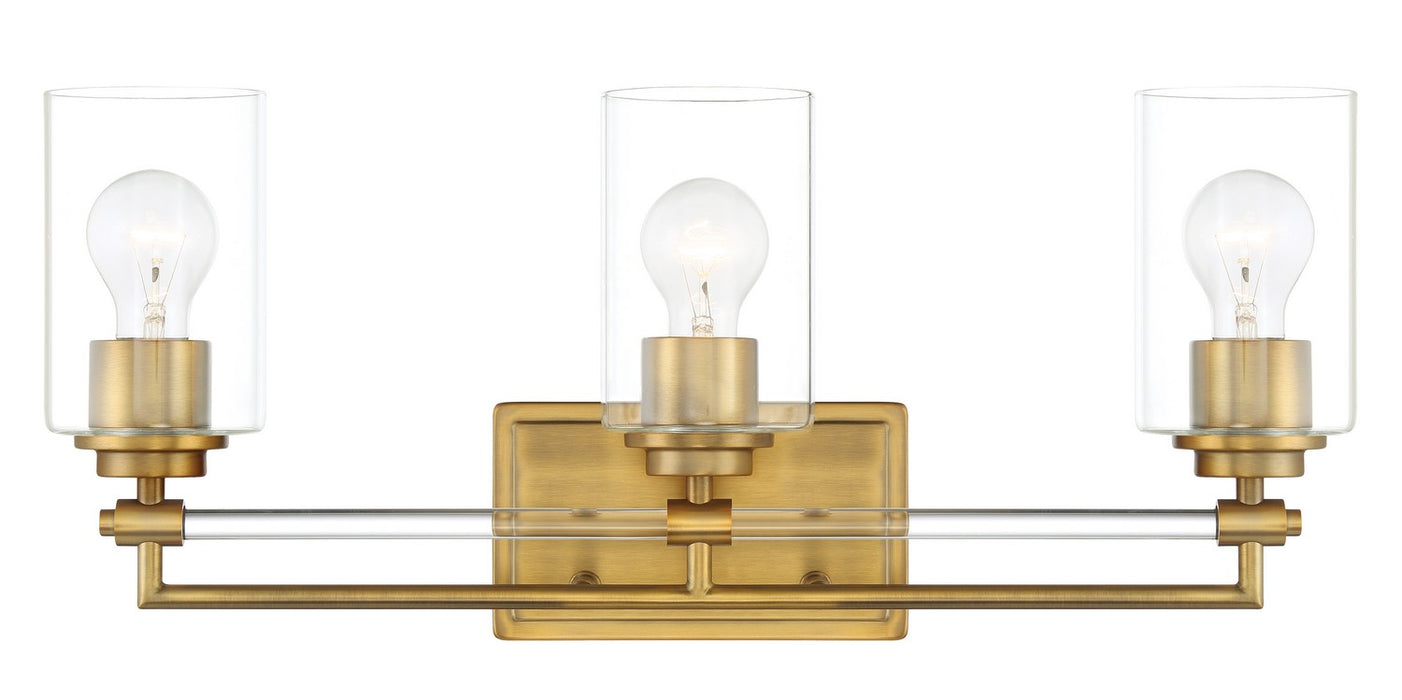 Minka-Lavery 2643-575 Three Light Bath Vanity, Antique Noble Brass