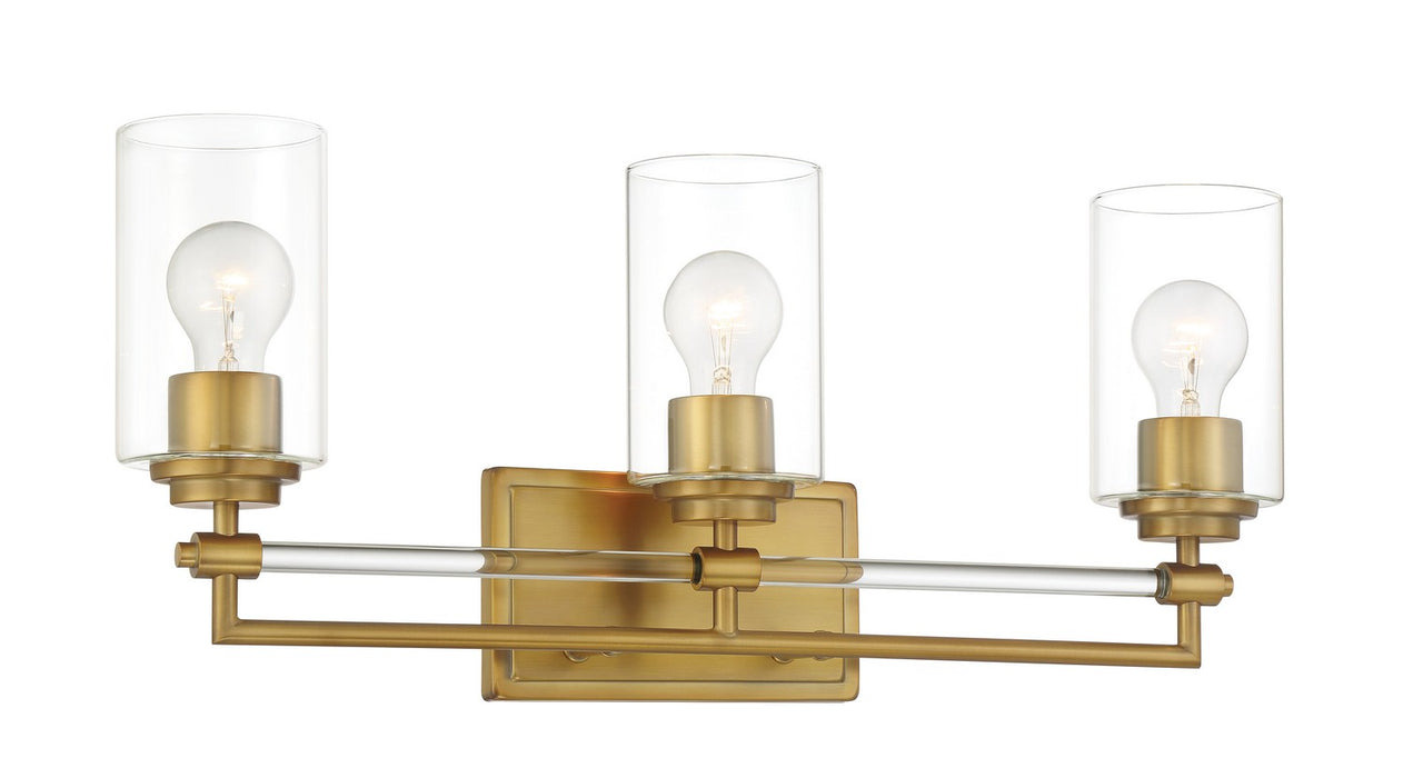 Minka-Lavery 2643-575 Three Light Bath Vanity, Antique Noble Brass