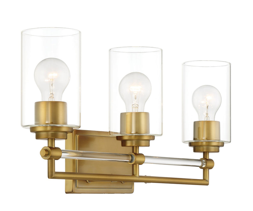 Minka-Lavery 2643-575 Three Light Bath Vanity, Antique Noble Brass