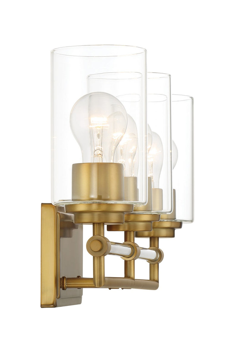Minka-Lavery 2643-575 Three Light Bath Vanity, Antique Noble Brass