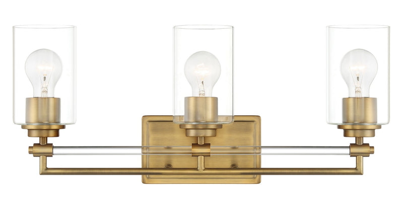 Minka-Lavery 2643-575 Three Light Bath Vanity, Antique Noble Brass