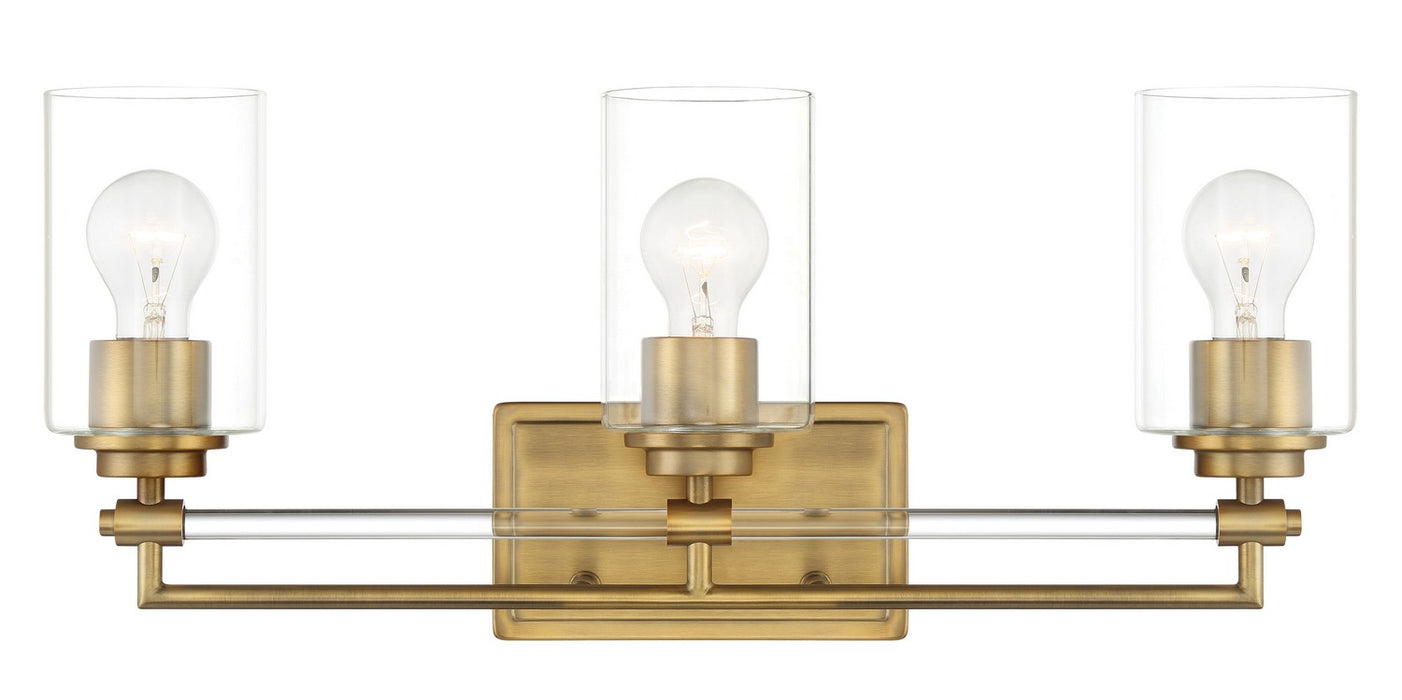 Minka-Lavery 2643-575 Three Light Bath Vanity, Antique Noble Brass