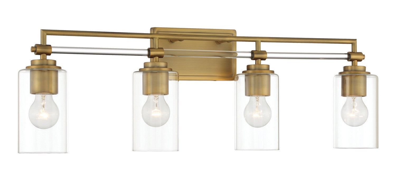Minka-Lavery 2644-575 Four Light Bath Vanity, Antique Noble Brass