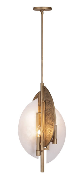 Minka-Lavery 3461-788 Four Light Pendant, Ashen Gold