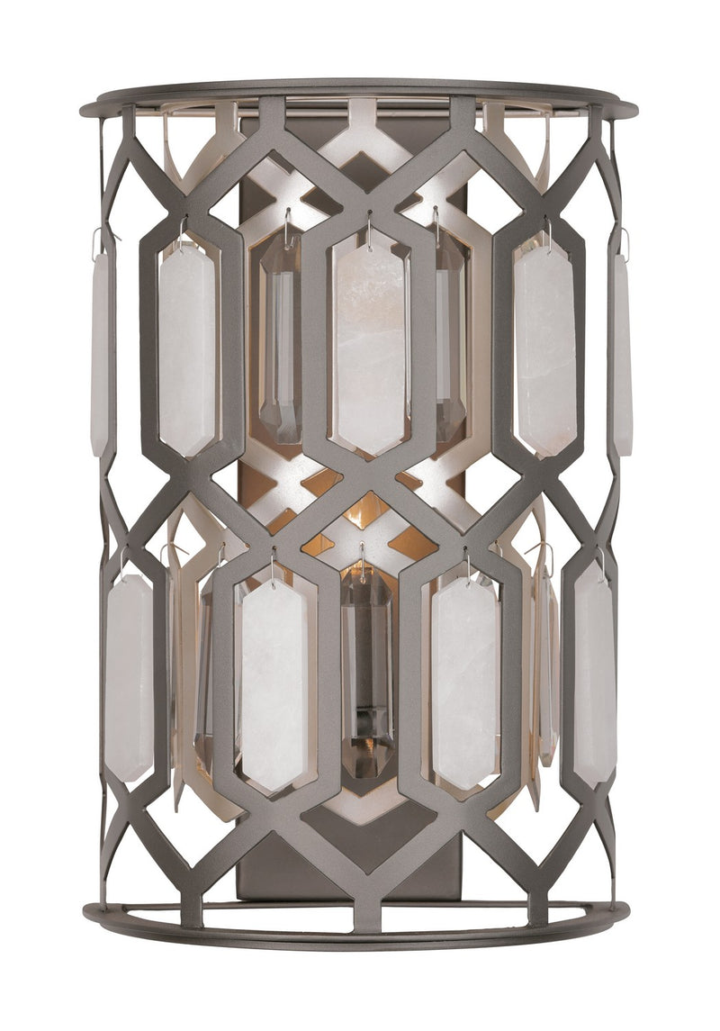 Minka-Lavery 3582-795 One Light Wall Sconce, Bronze & Sultry Silver