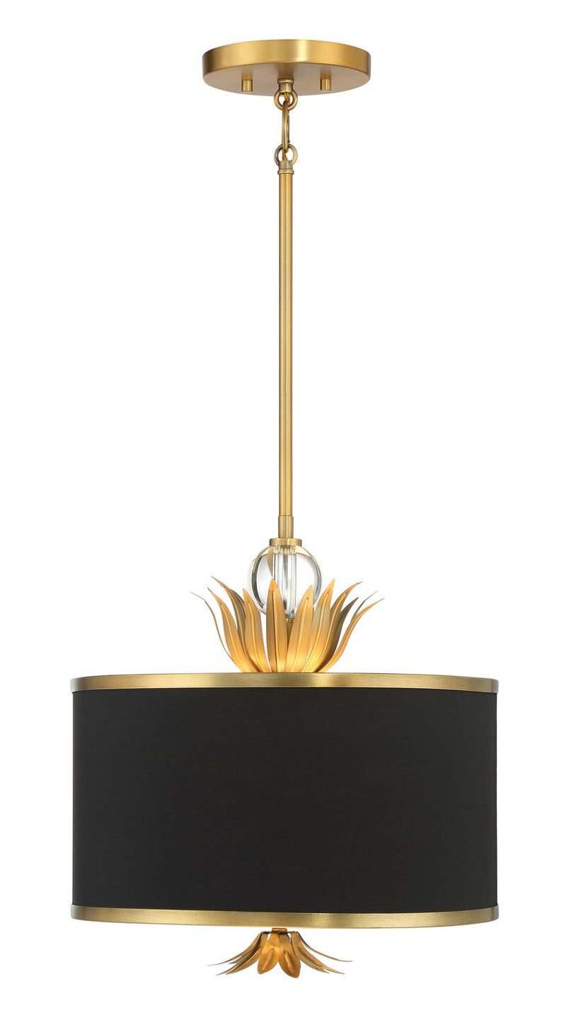 Minka-Lavery 4583-672 Three Light Pendant, Natural Brushed Brass
