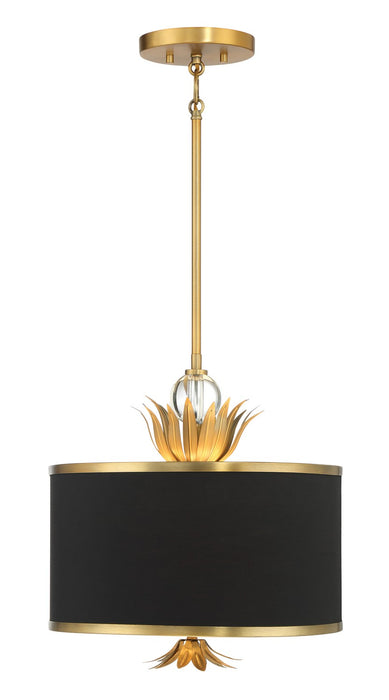 Minka-Lavery 4583-672 Three Light Pendant, Natural Brushed Brass