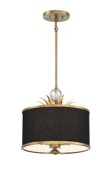 Minka-Lavery 4583-672 Three Light Pendant, Natural Brushed Brass