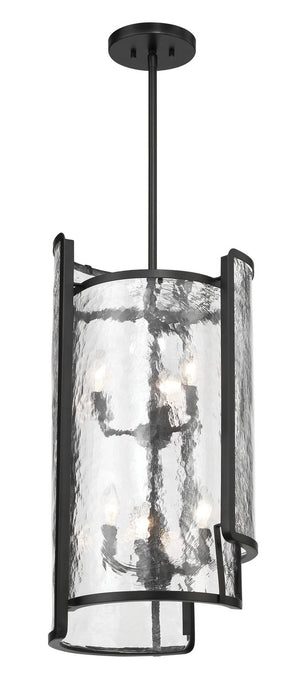 Minka-Lavery 5266-66A Six Light Foyer Pendant, Coal