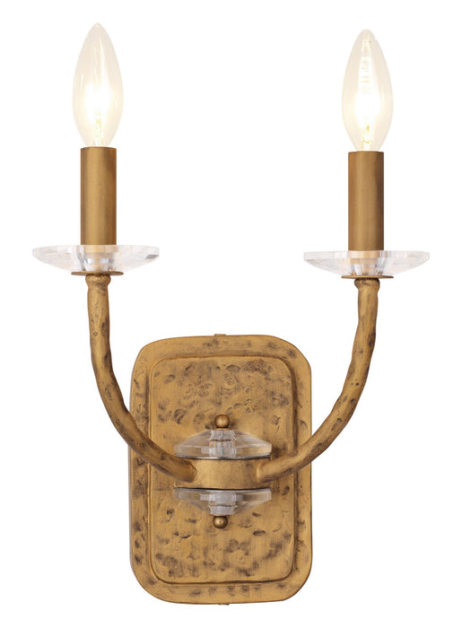 Minka-Lavery 5282-788 Two Light Wall Sconce, Ashen Gold