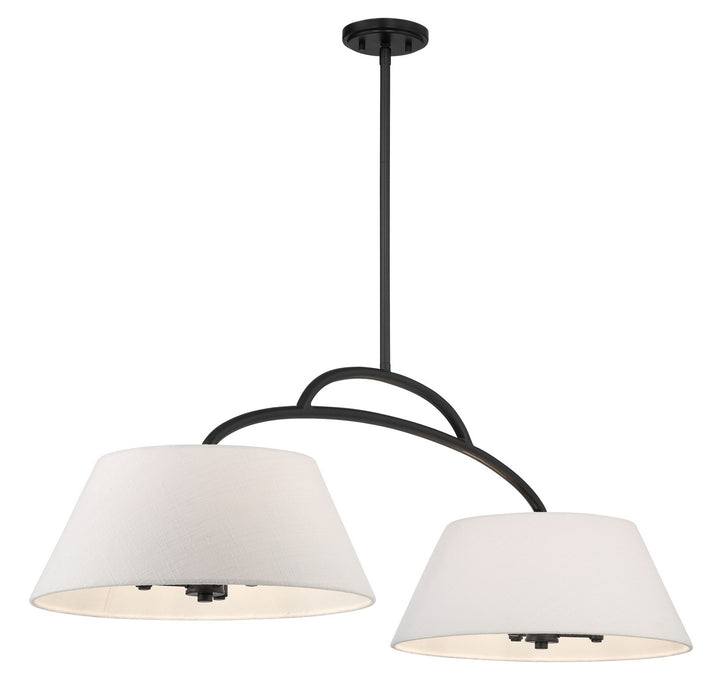 Minka-Lavery 5398-66A Six Light Island Pendant, Coal