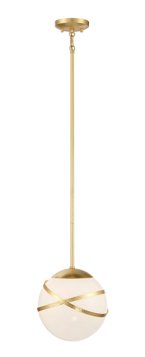 Minka-Lavery 5431-853 One Light Mini Pendant, Spring Gold Leaf