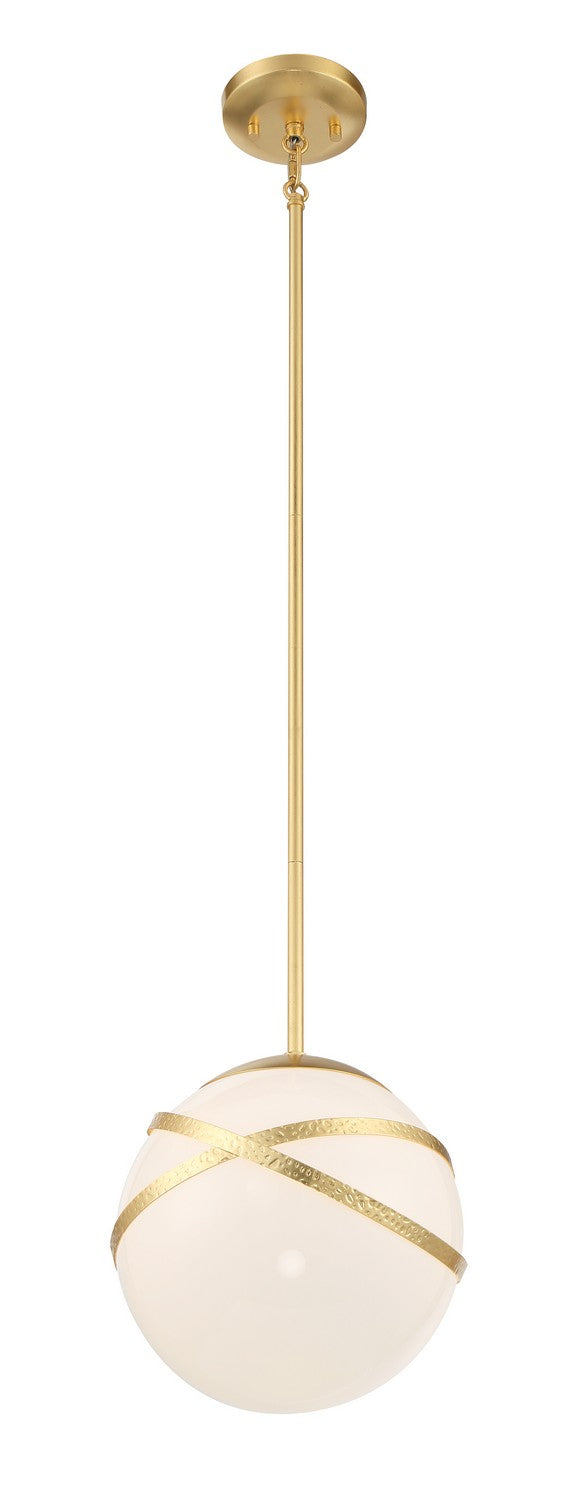 Minka-Lavery 5431-853 One Light Mini Pendant, Spring Gold Leaf