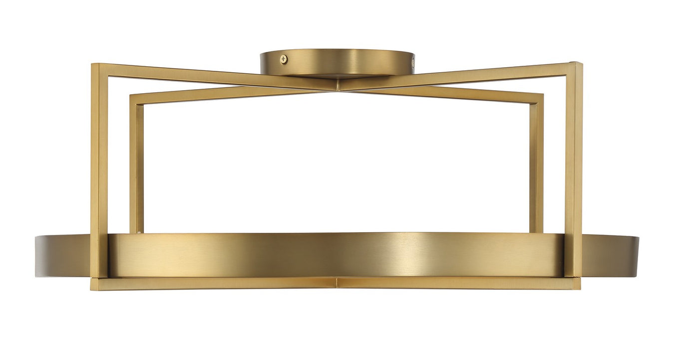 Minka-Lavery 5617-695-L LED Semi Flush Mount, Soft Brass