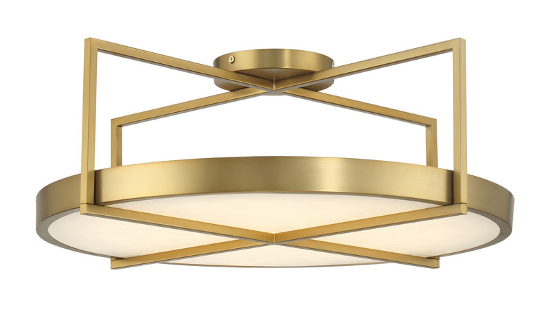 Minka-Lavery 5617-695-L LED Semi Flush Mount, Soft Brass