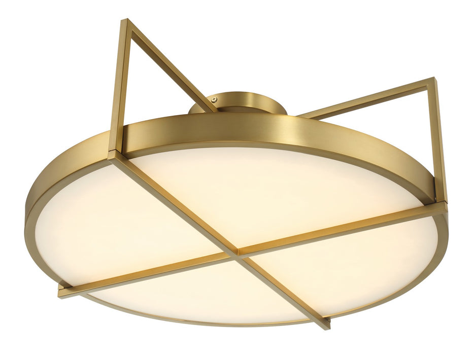 Minka-Lavery 5617-695-L LED Semi Flush Mount, Soft Brass