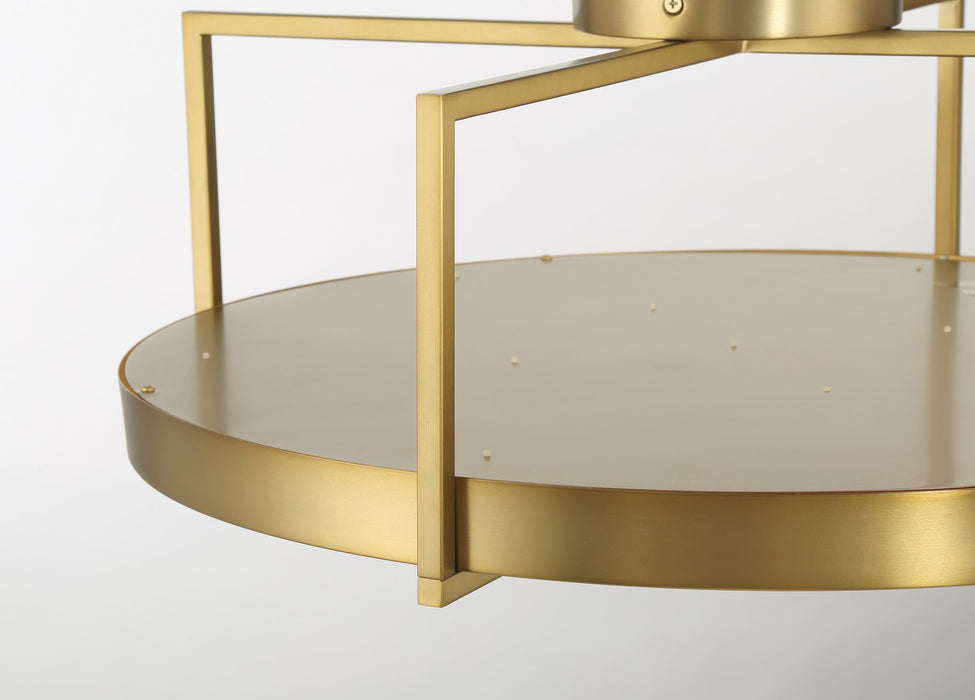 Minka-Lavery 5617-695-L LED Semi Flush Mount, Soft Brass