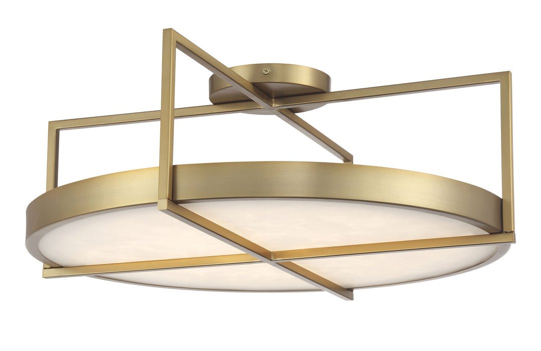Minka-Lavery 5617-695-L LED Semi Flush Mount, Soft Brass