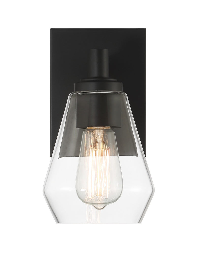 Minka-Lavery 5701-66A One Light Bath Vanity, Coal