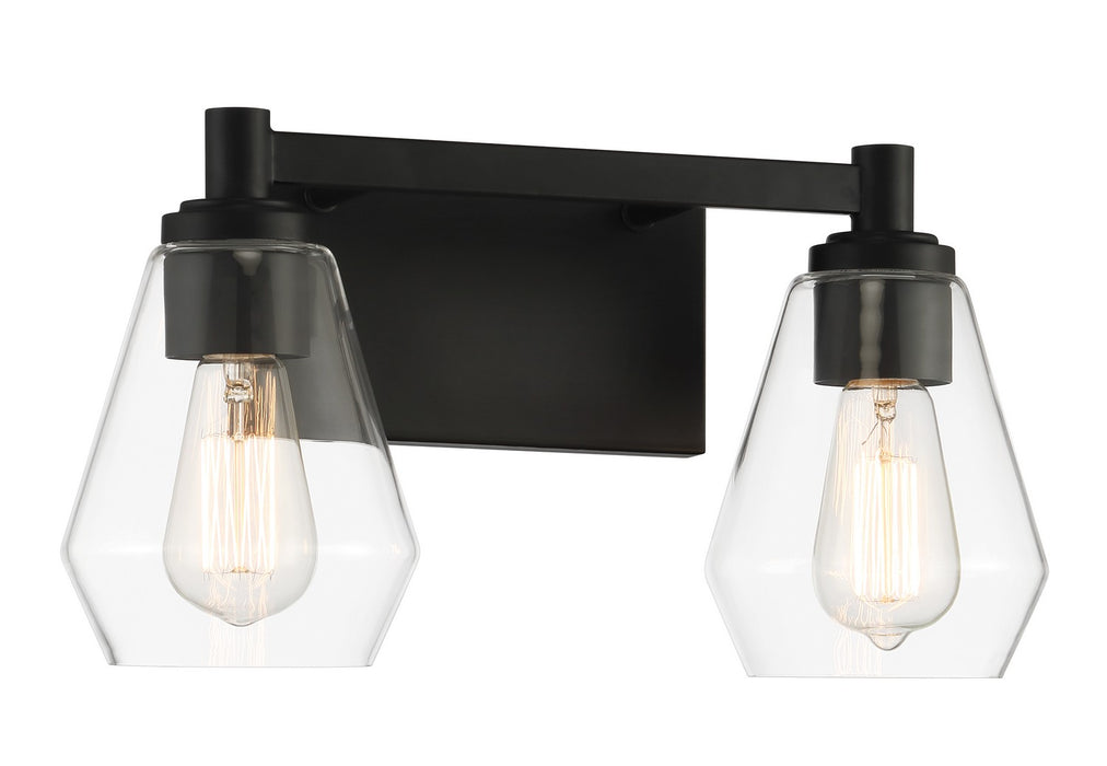 Minka-Lavery 5702-66A Two Light Bath Vanity, Coal