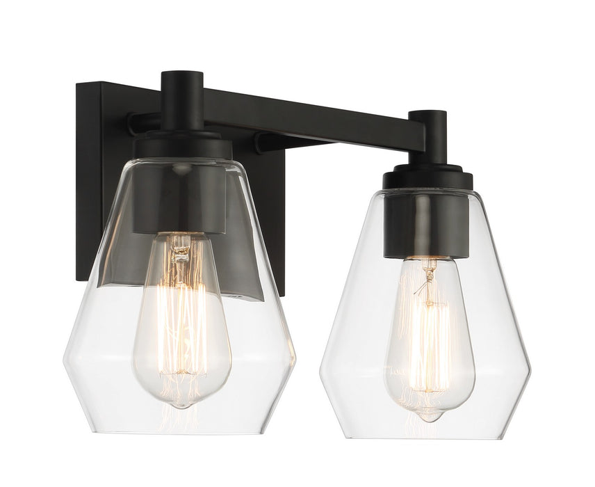 Minka-Lavery 5702-66A Two Light Bath Vanity, Coal